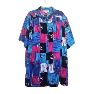 A Personal Touch Hawaiian Summer Button Up 5X